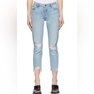 NWT Frame “le Garcon Crop” bathe Sz 28